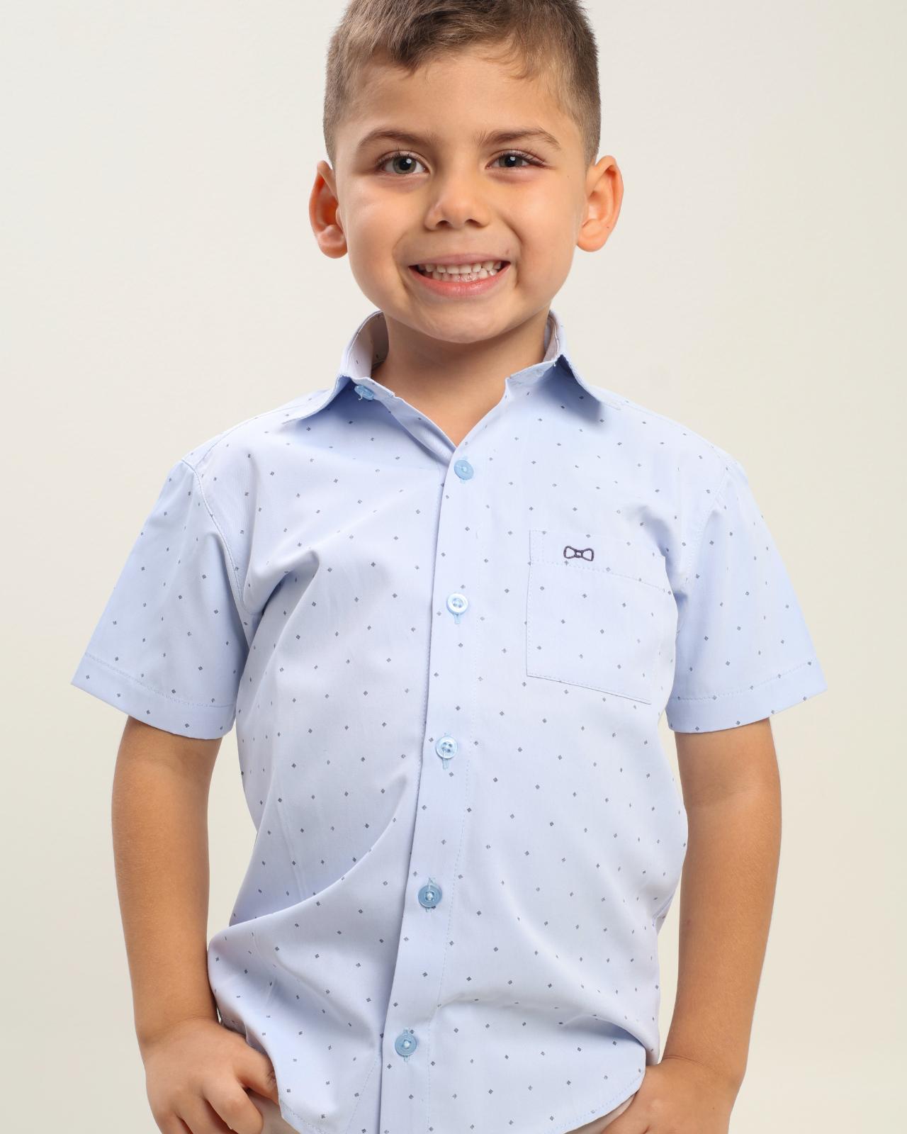 CAMISA MC CELESTE 000353 - JVKIDS