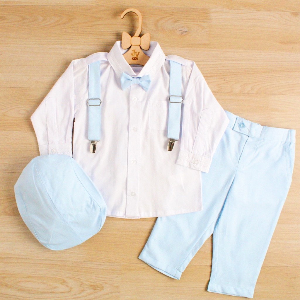 CONJUNTO DE TIRANTES BLANCO CON CELESTE 520_1