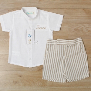 CONJUNTO RAYAS BEIGE CUELLO LIQUI 000502_2