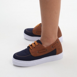 ZAPATO LONA APACHE 690  AZUL X MIEL_6