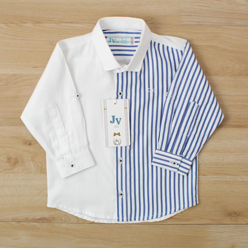 CAMISA ML BLANCO X RAYAS AZUL 013351_1