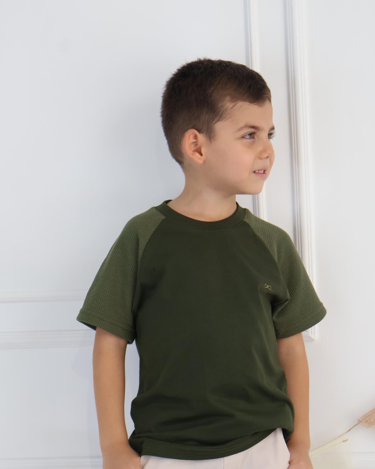 CAMISETA OVERSIZE VERDE OLIVO 007979 - JVKIDS