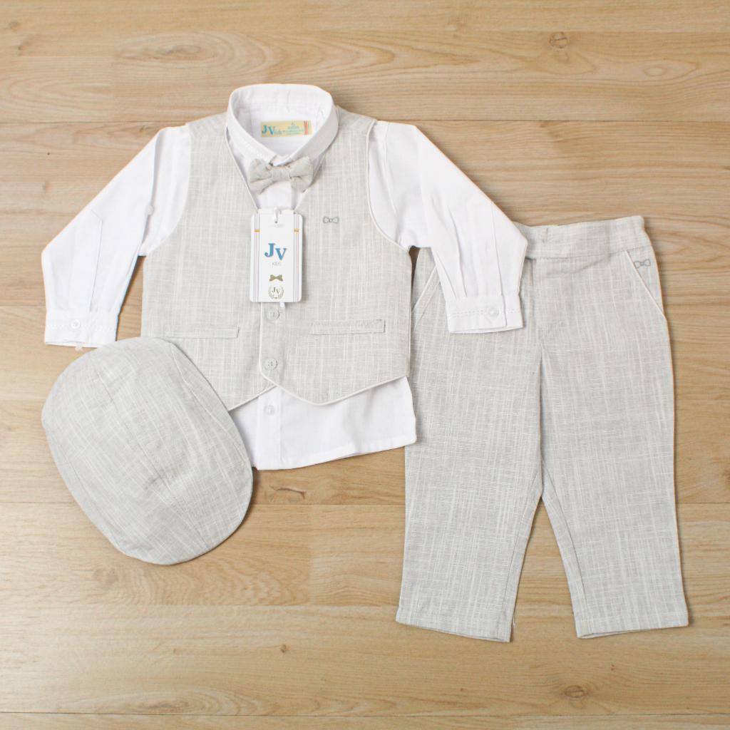 CONJUNTO DE NIÑO MANGA LARGA COLOR BLANCO CON GRIS_1