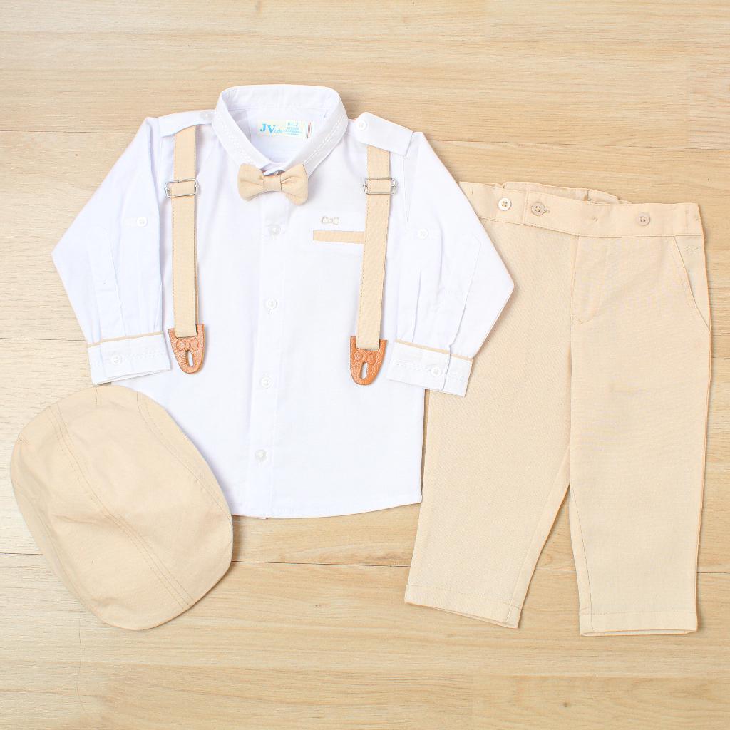 CONJUNTO TIRANTES BEIGE 000562 - JVKIDS
