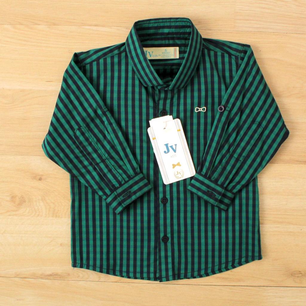 CAMISA MANGALARGA CUADROS VERDE 0369-1_1
