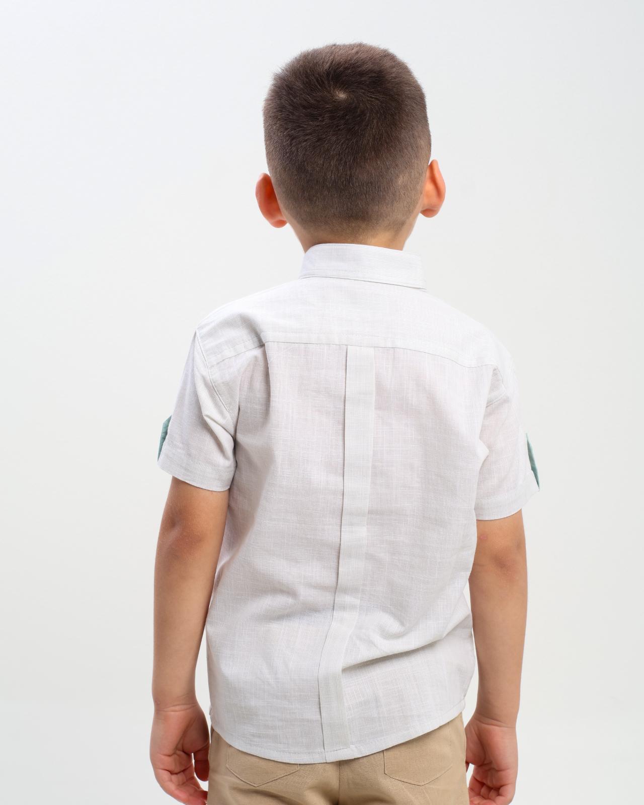 CAMISA MC CON CUELLO LIKI LIKI BLANCA X VERDE  001276_3