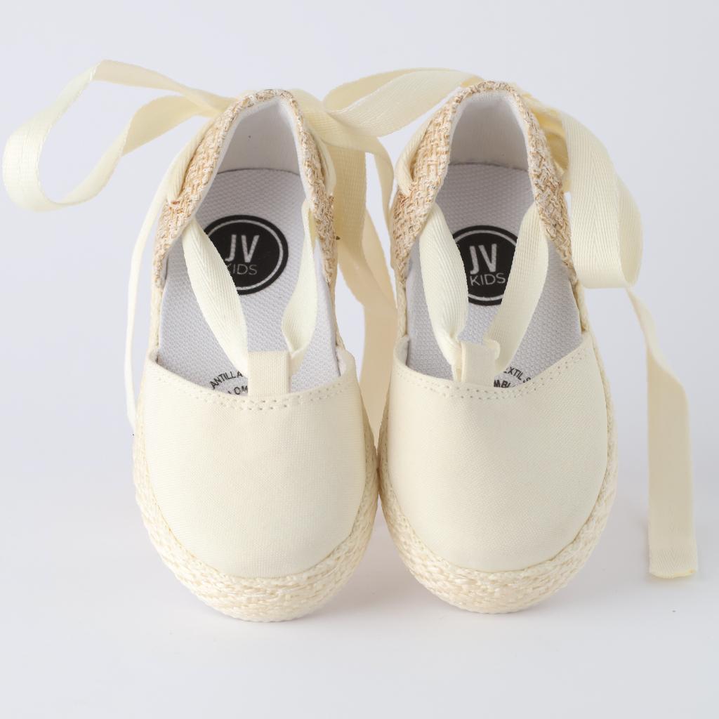 SANDALIA 502 VALE LONA HUESO  - JVKIDS