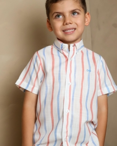 CAMISA MC BLANCO X RAYAS   002251_1