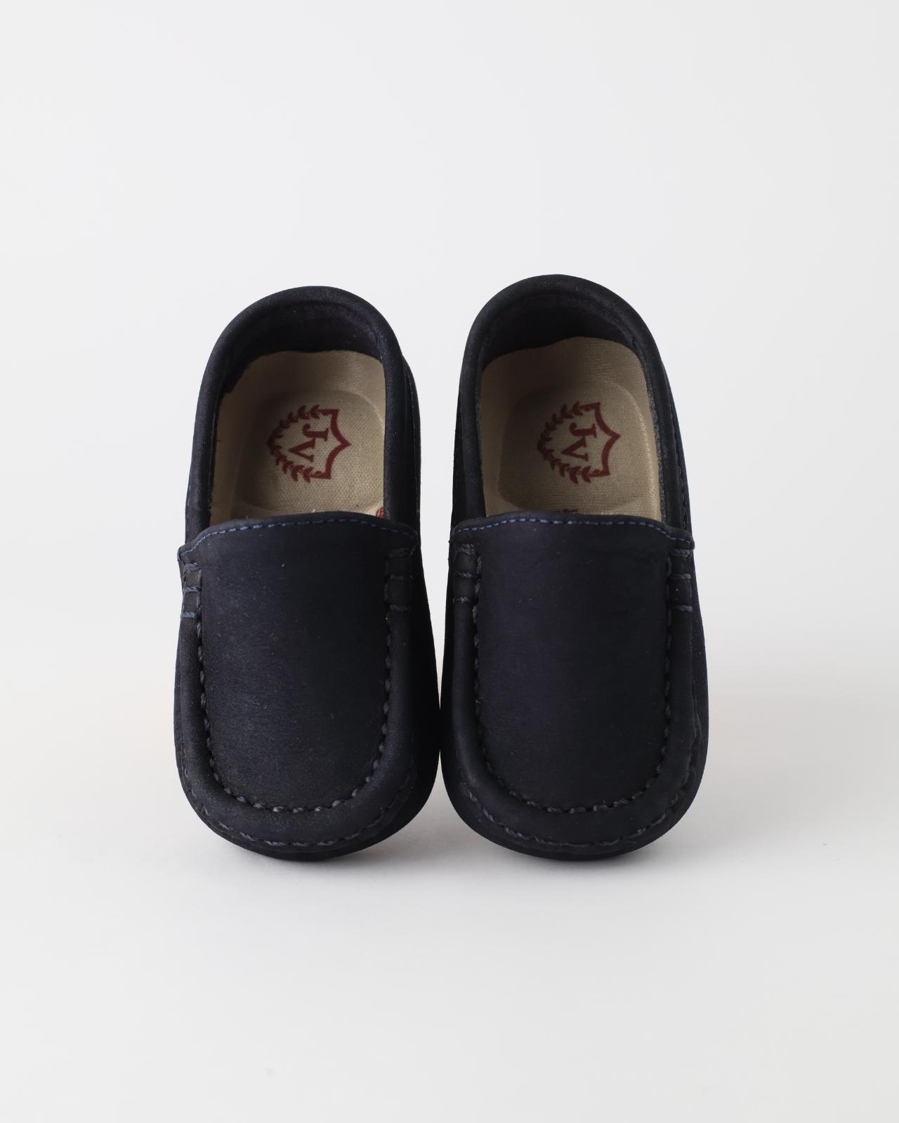 CALZADO MOCASIN DE NIÑO DE COLOR AZUL OSCURO  - JVKIDS
