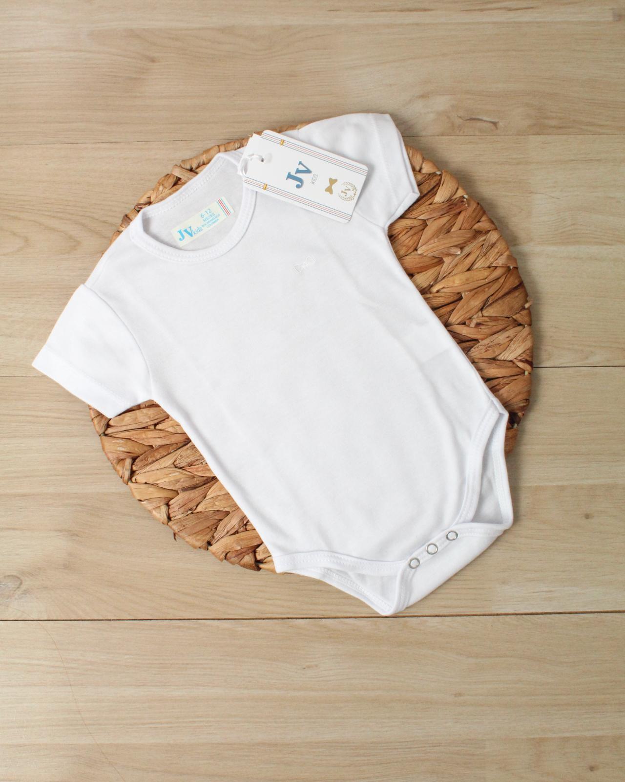 MAMELUCO M CORTA BLANCO 000411 - JVKIDS